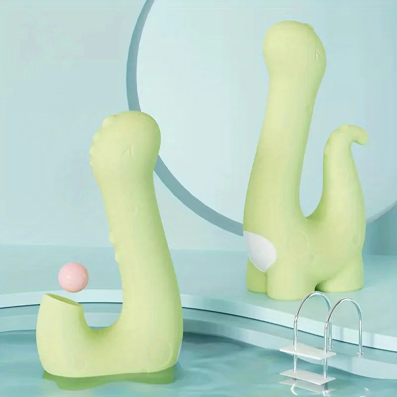 Cute little dinosaur-shaped sex toy5Frequent Sucking10Frequency vibration and heating function female masturbator massager
