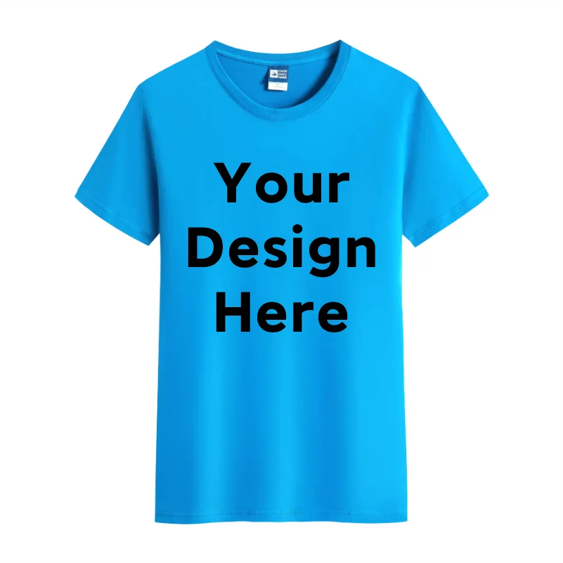 100% Cotton T Shirt  Custom Logo Make Your Design Logo Text Men Women Print Original Design High Quality Gifts Tshirt top