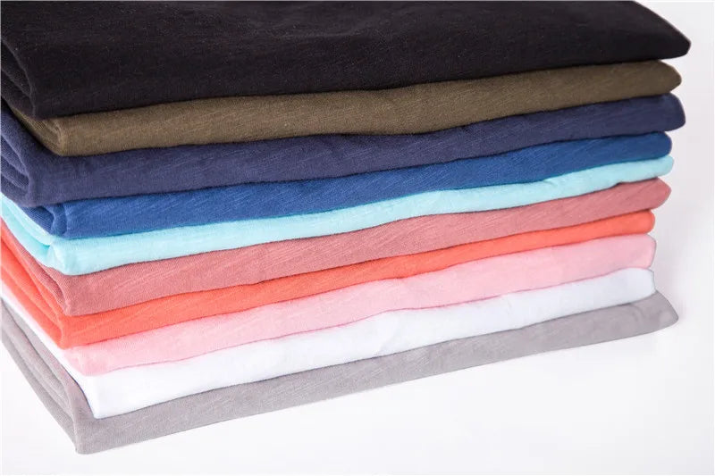 100% Cotton Men T-shirt V-neck Fashion Design Slim Fit Soild T-shirts Male Tops Tees Short Sleeve T Shirt O-neck for Men
