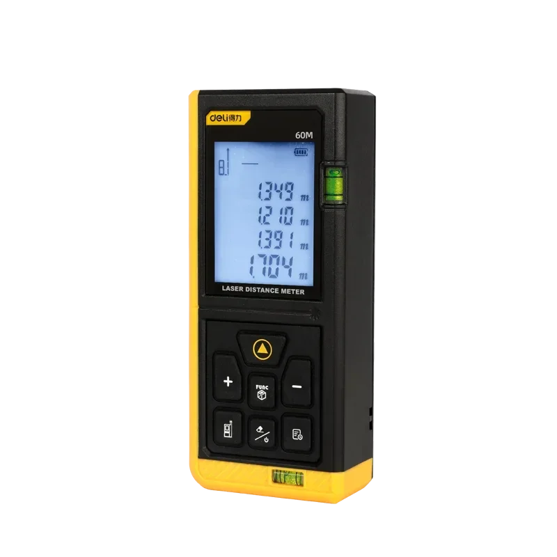 DELI 60M Smart Laser Distance Meter Measure Infrared Rangefinder Handheld Portable Laser Range Finder Tools