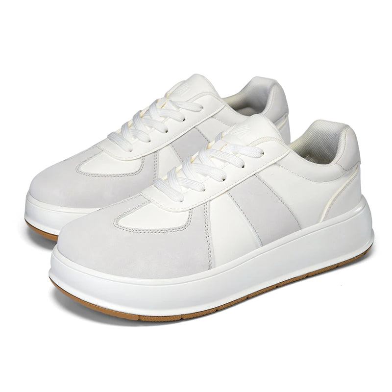 Wide Toe Mens Barefoot Shoes Leather Minimalist Walking Sneakers Comfort Zero Soles Casual Running Shoes Lightweight Board Shoes