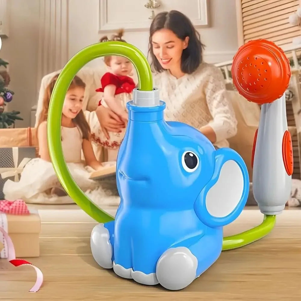 new Baby Bath Shower Head Toys for Kids Ages 2-4 Bath Toys for Infants with Elephant Water Pump for Kids 3-5 Kids Bath Toys