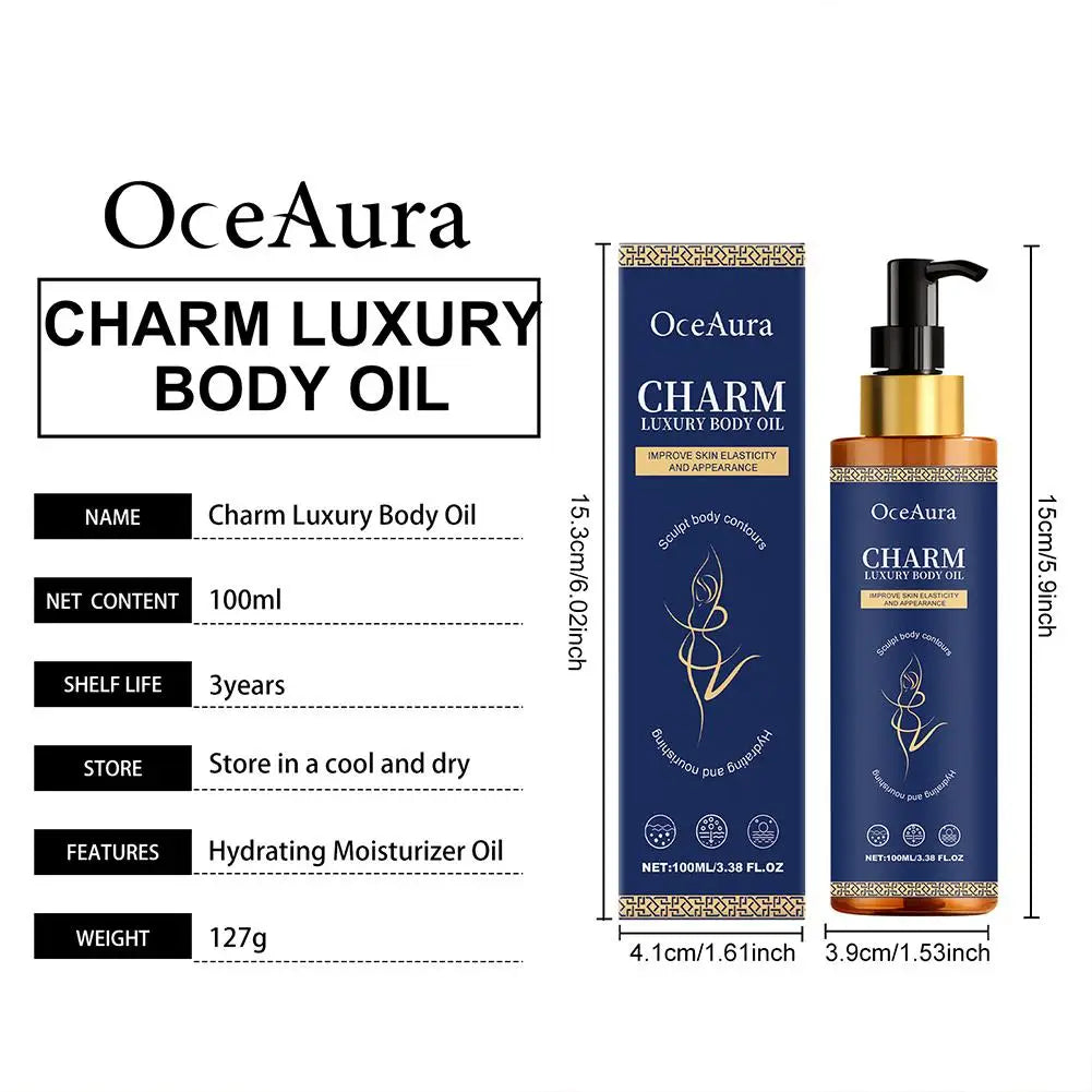 OceAura Natural Plant Oil Body Oil Moisturizes Softens Skin Reduce Cellulite Leaving Supple Gentle Refreshing Smooth Non-sticky