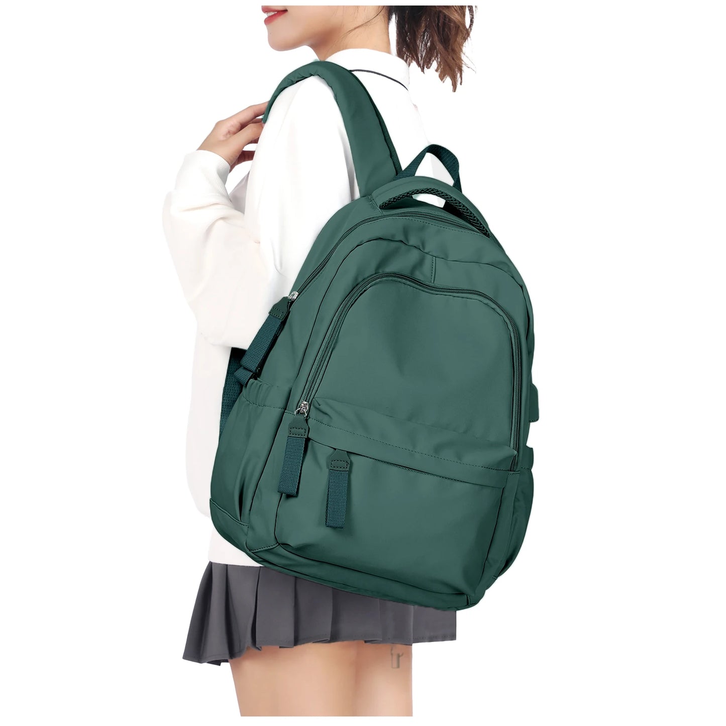 School Backpack, Casual Fashion Backpack, School Laptop Backpack, Large Capacity Zipper Simple Student School Bag For Girls Boys