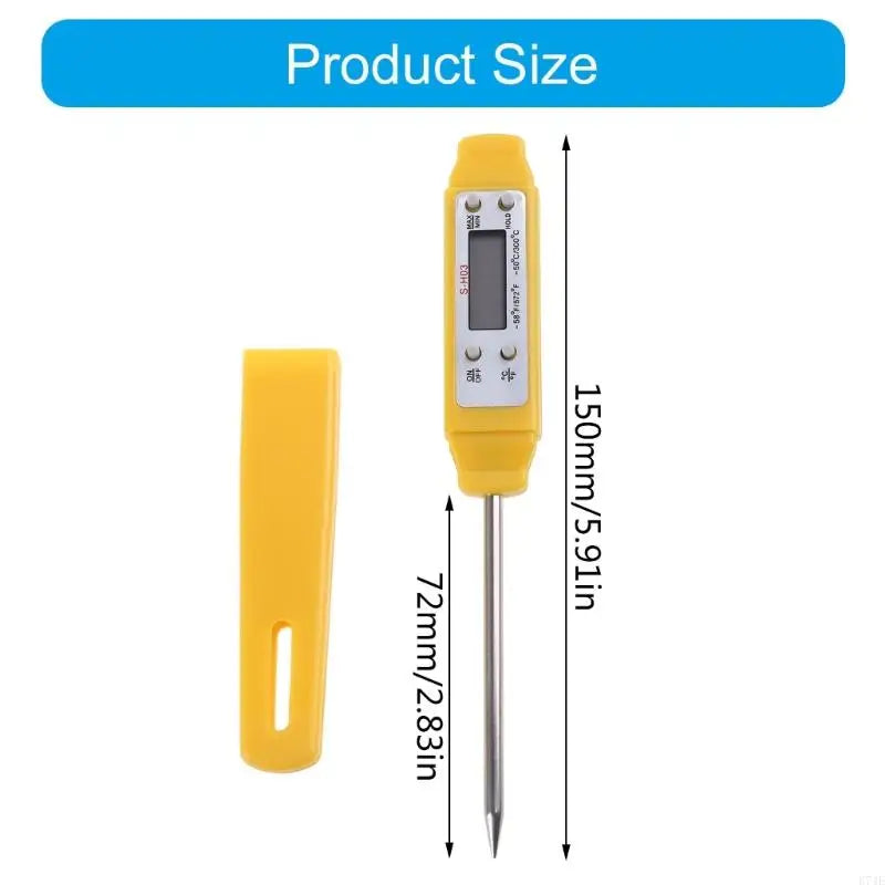 Digital Thermometer with Probe LCD Display Thermometers Water Temperature Tester Sensor Detector Gauge for Cooking Food