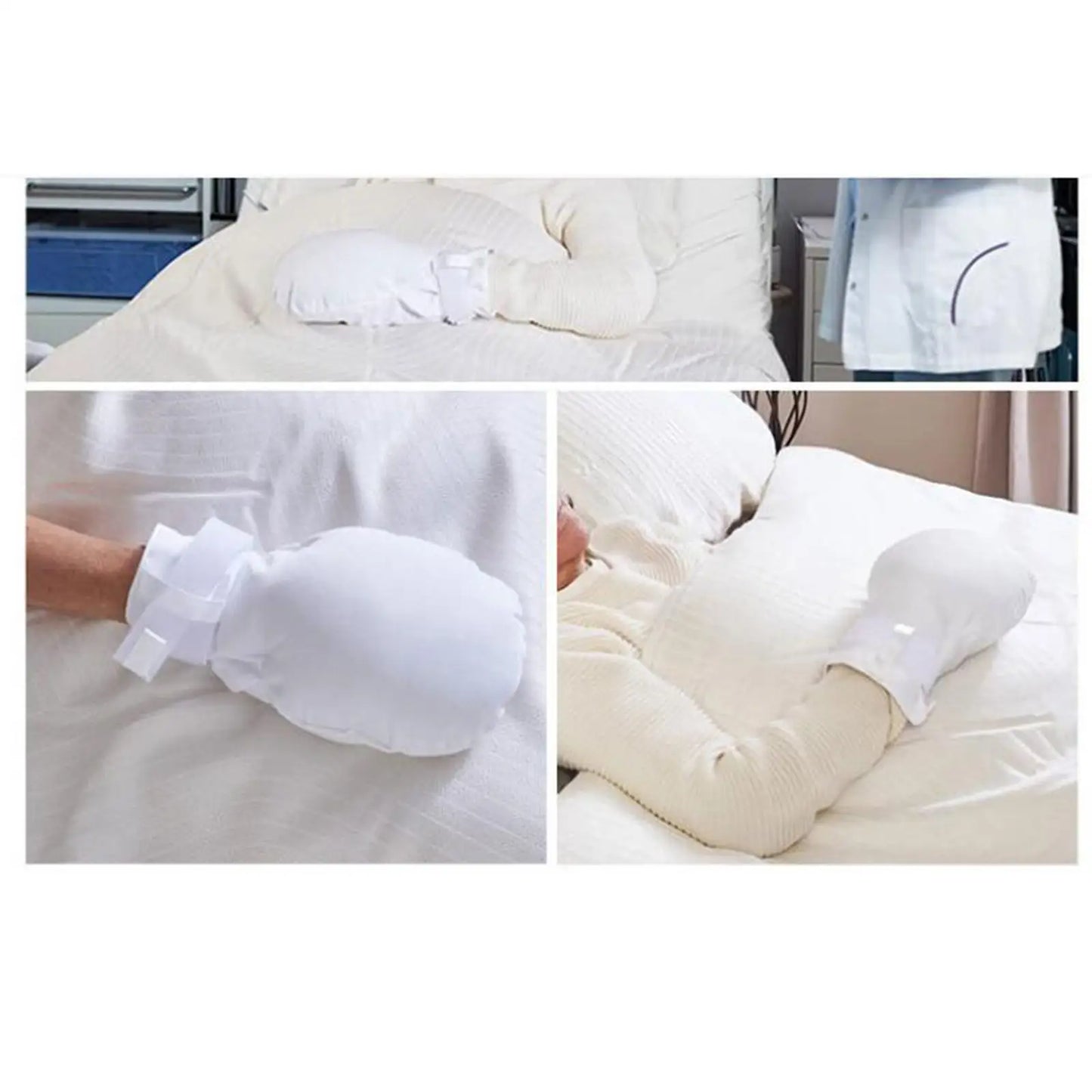 Restraints Gloves Anti Scratch Comfortable Breathable Fixed glove Reusable Finger Control Mitts Padded Gloves for Elderly