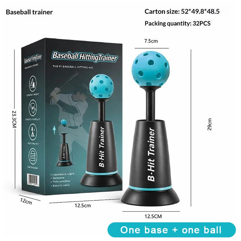 Baseball Batting Hitting Trainer Heavy Stable Base Solo Training Aid for Beginner Players Skill Practice Home Backyard Use