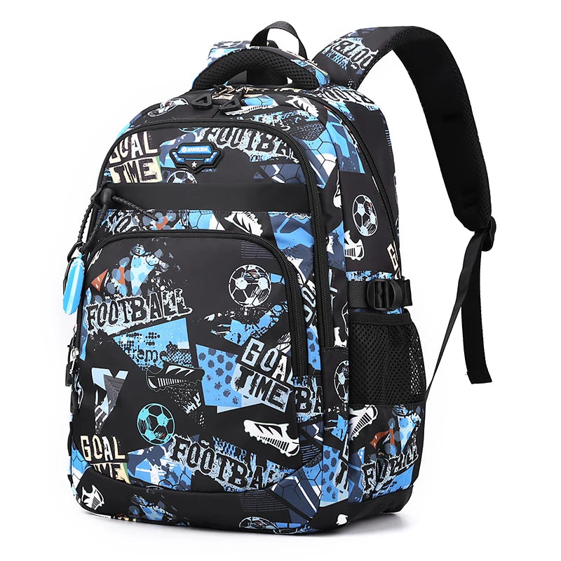 Children School Backpack for Boys Schoolbag for Kids Teenage Elementary Middle Waterproof Lightweight Bookbag Daypack 3-9 Garde