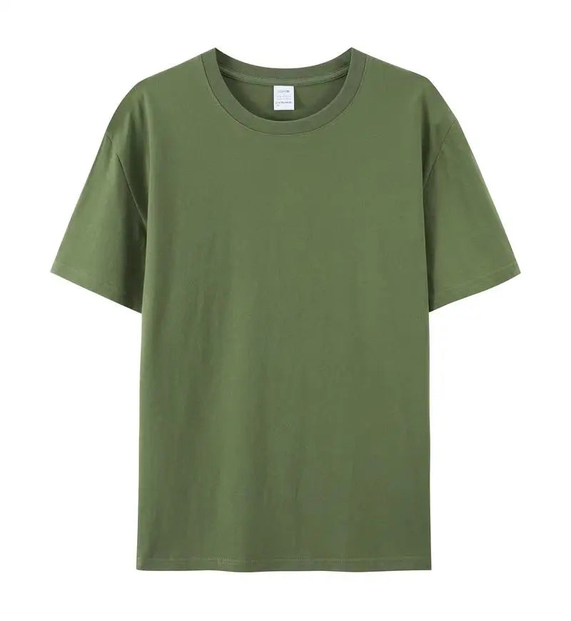 100% Cotton White Tshirt Unisex High Quality Round Neck T Shirt Men Herren T-shirt Uomo Tee Shirt Homme Coton Franela De Algodon