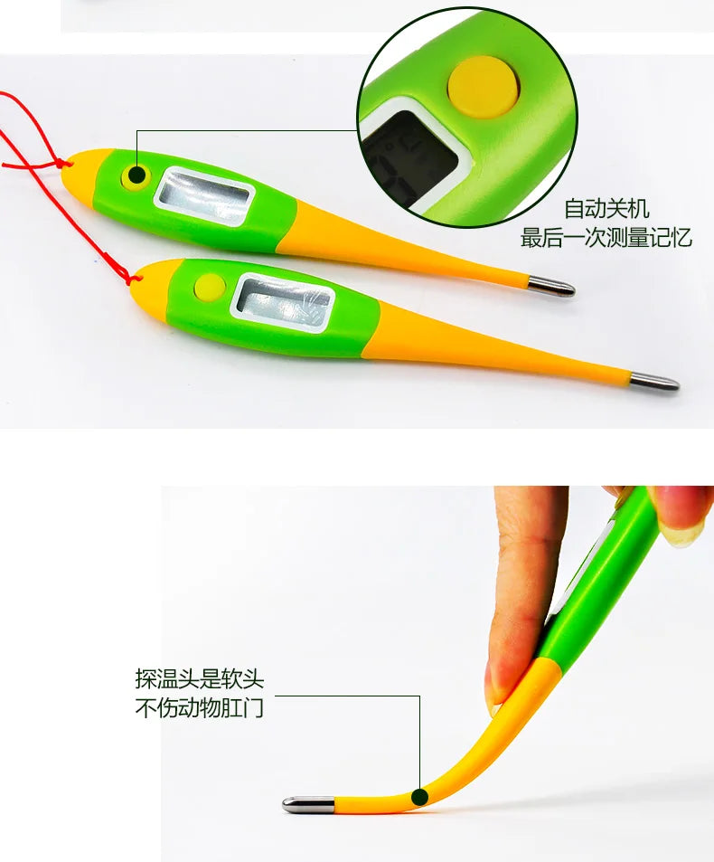 Electronic Thermometer For Animals, Pig,, Cat, Dog, Pet, Sheep, Thermometer, High Precision