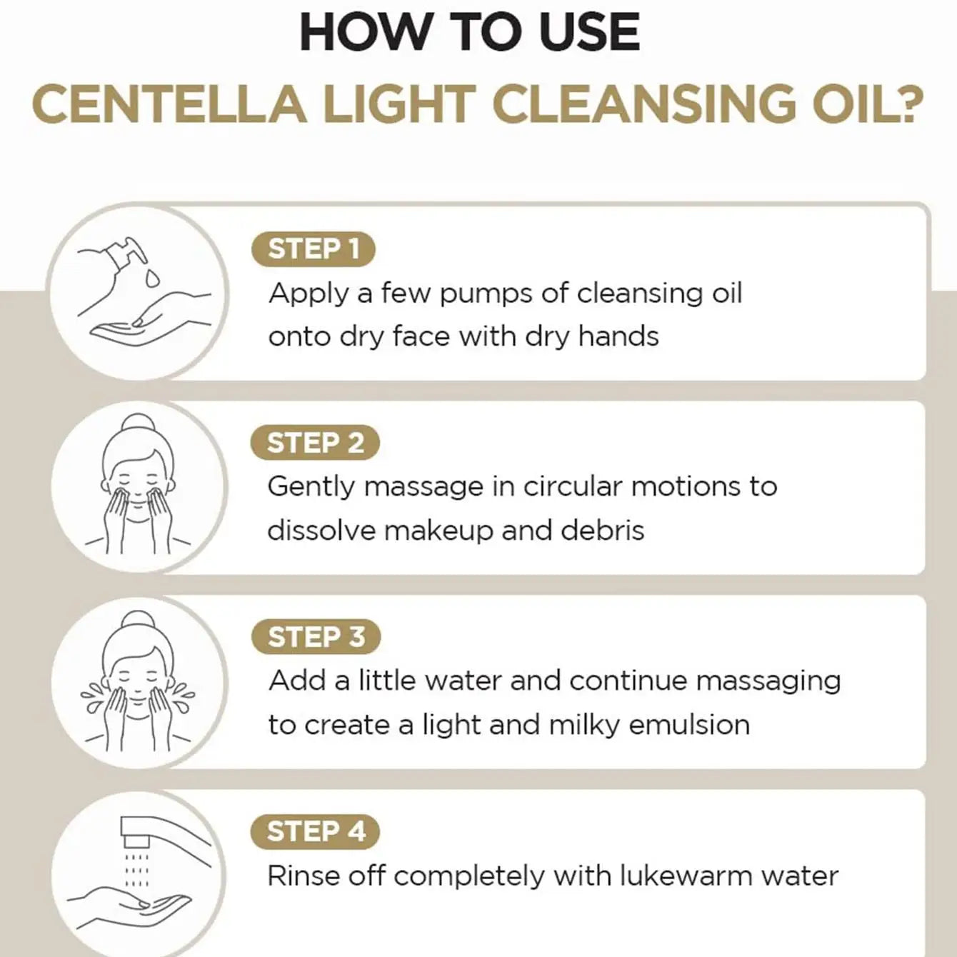 SKIN1004 Madagascar Centella Light Cleansing Oil 30ml*3,Lightweight Oil Texture,Non-Greasy & Refreshing,K-Beauty,Korean Makeup