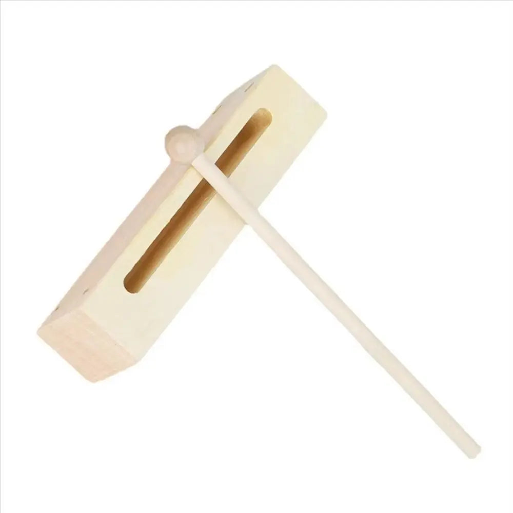 Square Percussion Instruments Wood Beaters with Mallets Musical Rhythm Block Double Tone Handheld Orff Music Instruments Gift