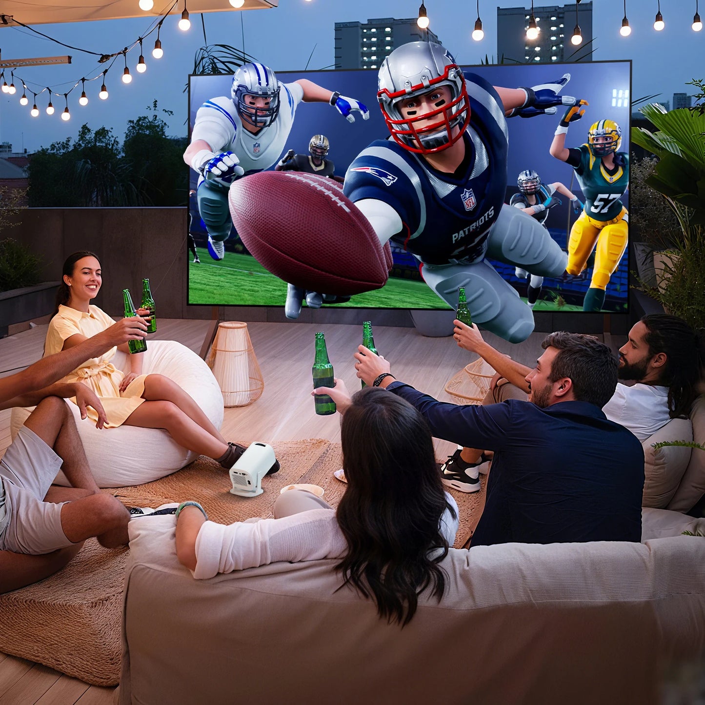 P30pro Projector Android11 H713 300ansi Wi Fi6 Native 1280*720P BT5.4 HD Home Theater Outdoor Travel Projector