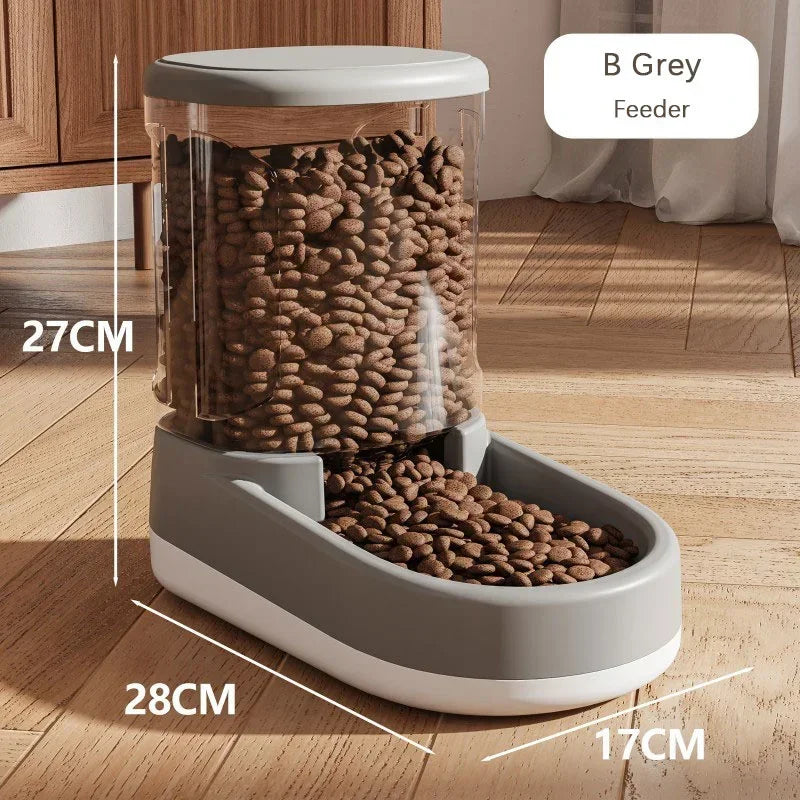 All-Size Pet Kit: Adjustable Height Feeder&Dish for Puppy/Senior Cats, Split-Design Non-Electric, Portable Spill-Free Solution