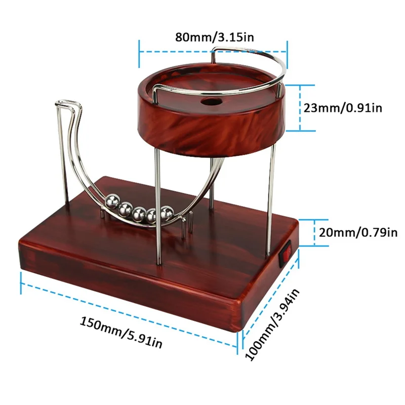 My Home Perpetual Machine Kinetic Art Motion Inertial Metal Automatic Creative Infinite Jumping Table Toy Home Decor