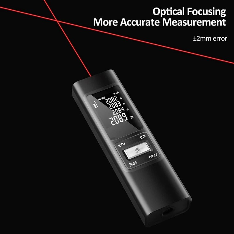 A69edistance Meter Handheld Finder ±2Mm High Precision Digital Mini Distance Measuring Meter Indoor Measurement Device