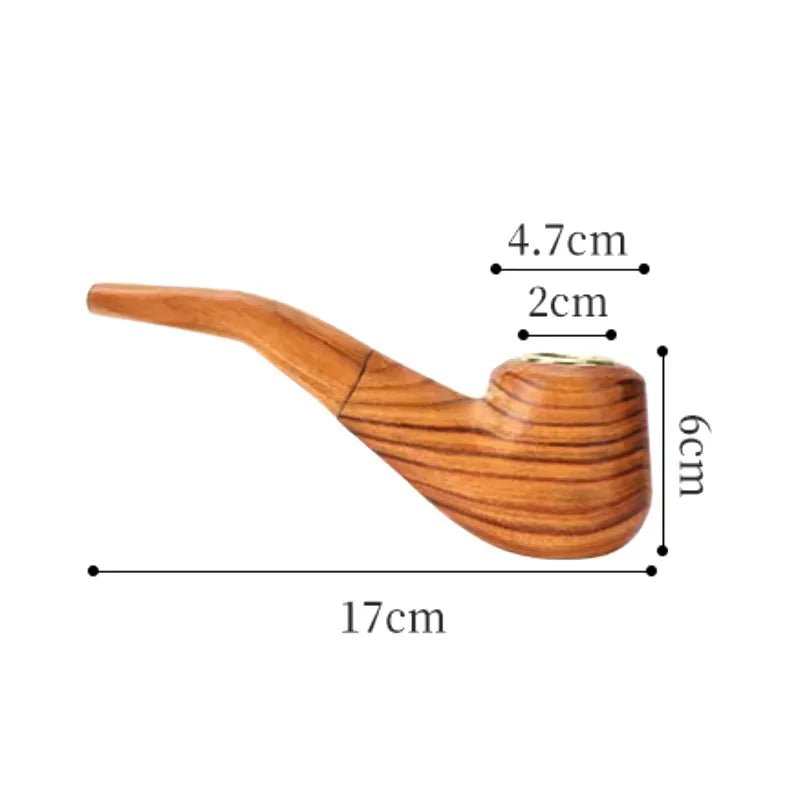 Solid Wood Smoking Pipe Classic Smoking High Quality Wood Tobacco Pipe Smoke Smoking Accessories