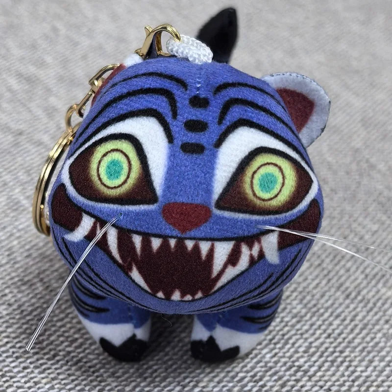 2025 Hot Anime Movie Kpop Demon Keychain Tiger Pendant Keyring Backpack Hanging Decorations Halloween Carnival Props Kids Gift