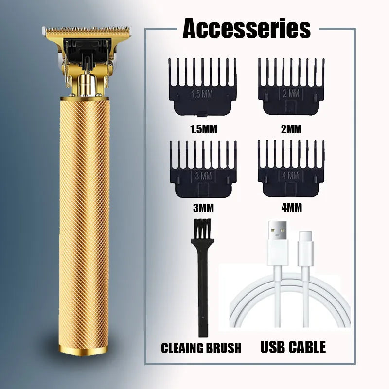 New!T9 Electric Hair Trimmer/Accessories | USB Professional Shaver | 0mm Bald Fade Cutting Machine Portable for Men Home Haircut