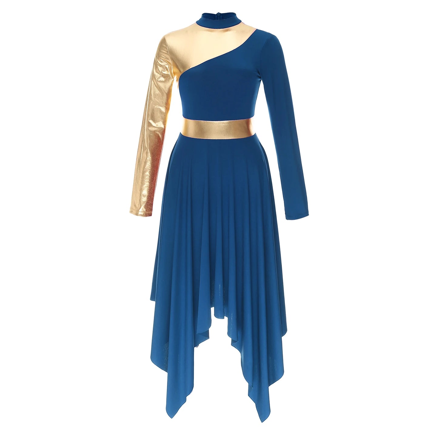Adults Liturgical Praise Dance Dress Women Lyrical Performance Costume Modern Contemporary Dress Celebration of Spirit Dancewear