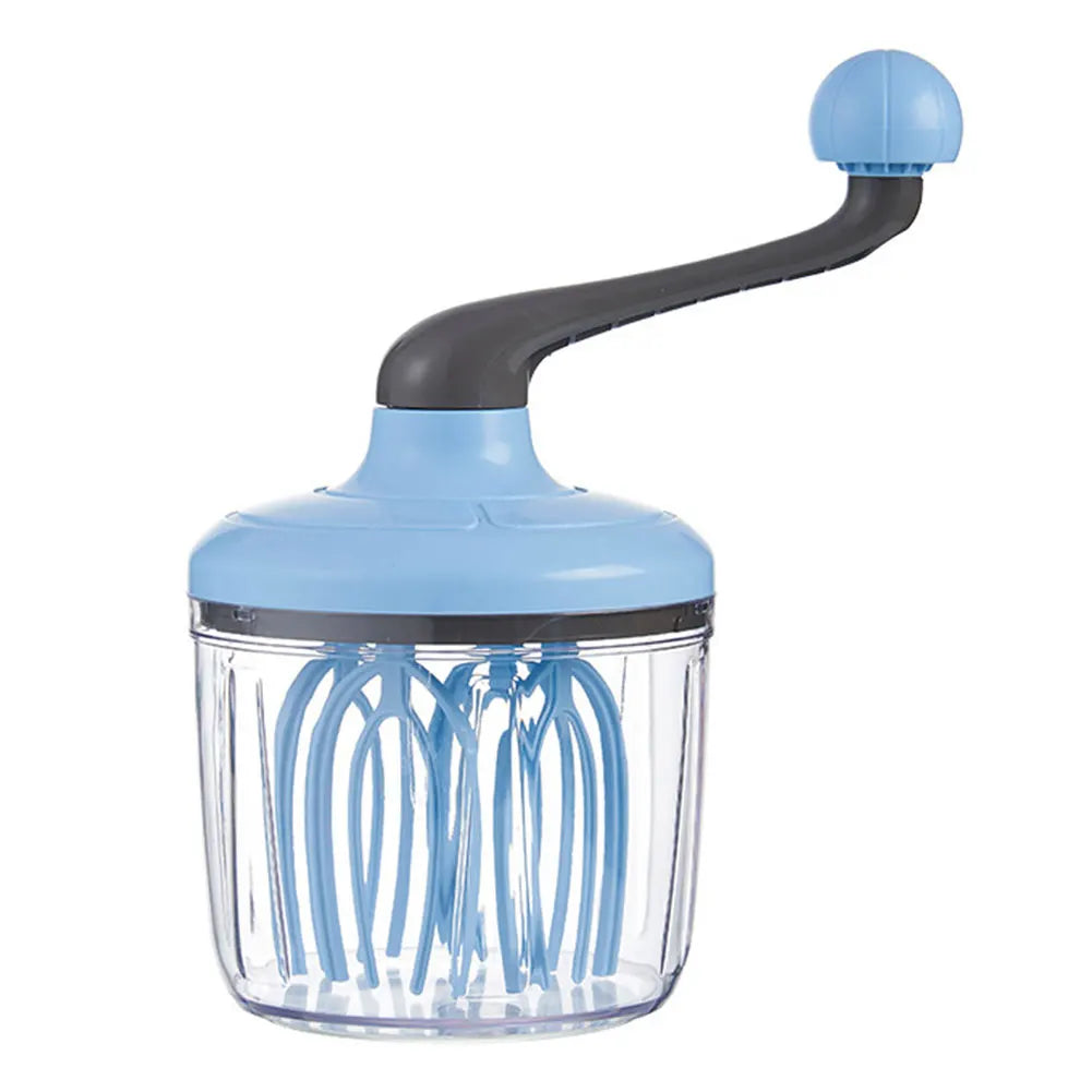 Manual Egg Beater Hand Cranked Cream Mixer Multi-Function Egg Whisk Blender Kitchen Baking Tool for Blending Whisking Beating