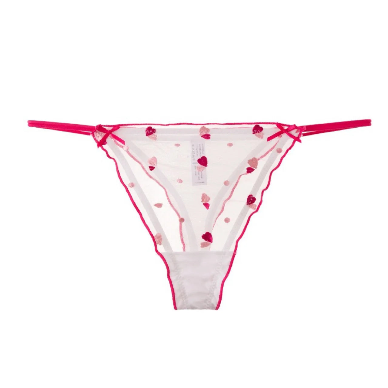 Japanese Cute Thongs Lace Sexy G-String Ladies Heart Printed Briefs T-Back Lingerie Low-Rise Hollow Underwears Thin Strap Thong