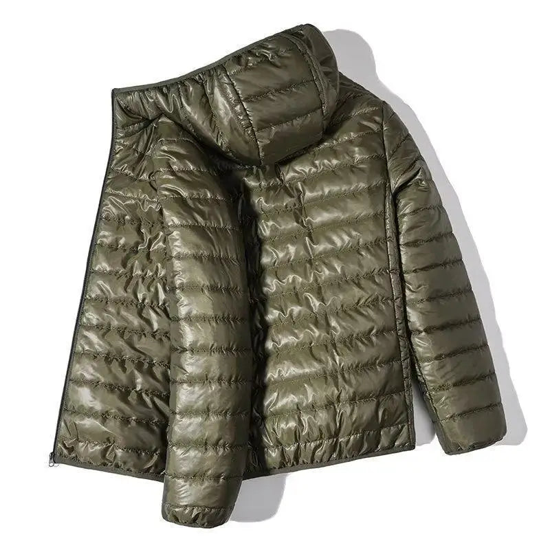 Men's Lightweight down Cotton Jaet ort Sle Casual Hooded Coat Haome Cotton Outerwear Winter New Arrival