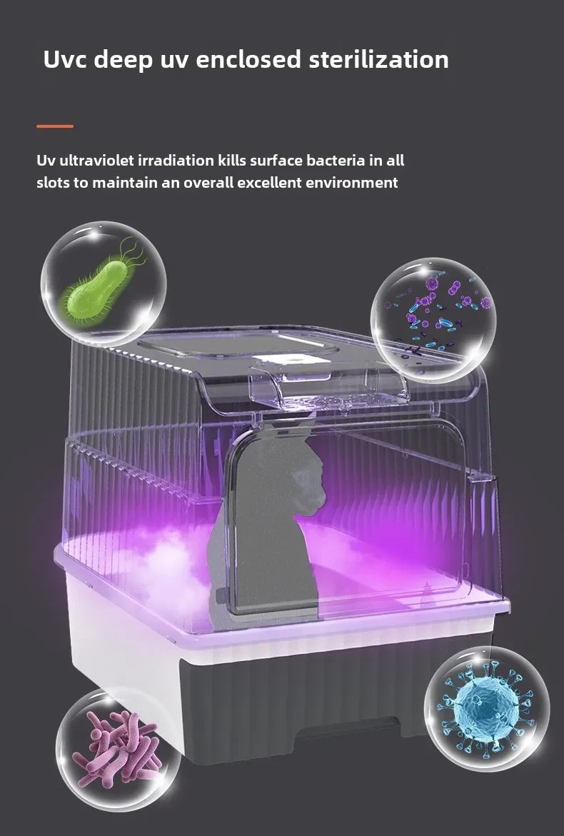 2.0Cat litter box special ultraviolet lamp long-term sterilization,UV all-round irradiation