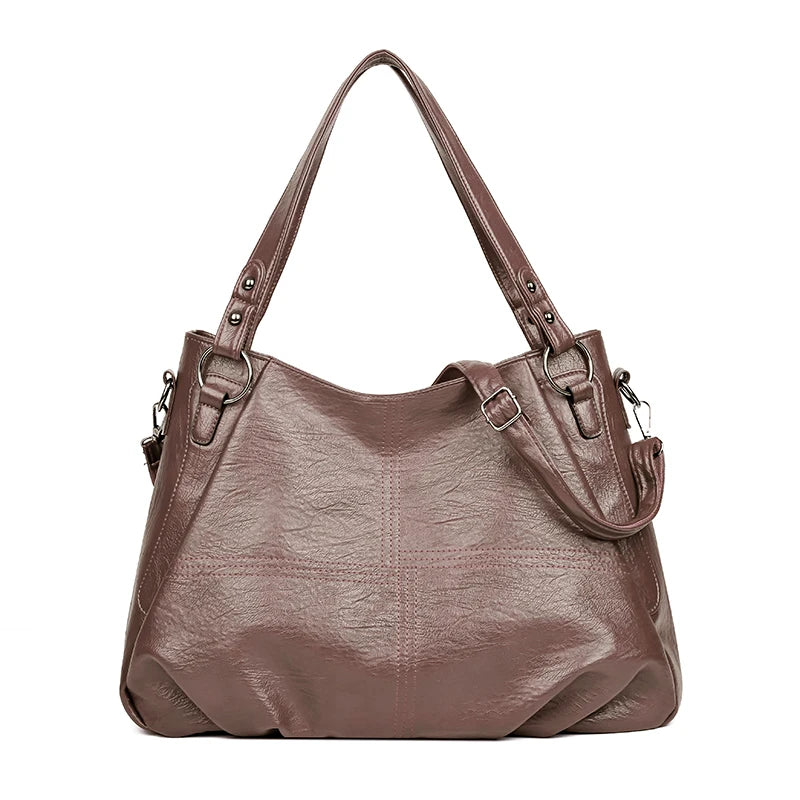 Fashionable Simple Handbag Famous Luxury Designer Women Tote Bag High Quality Soft Leather Large Capacity Women's Shoulder Bags