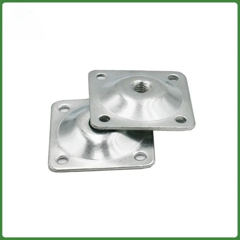 6pcs Wooden Leg Connector Coffee Table Leg Bevel Iron Sheet Hardware Square Nut Table Connector Sofa Cover Thickened