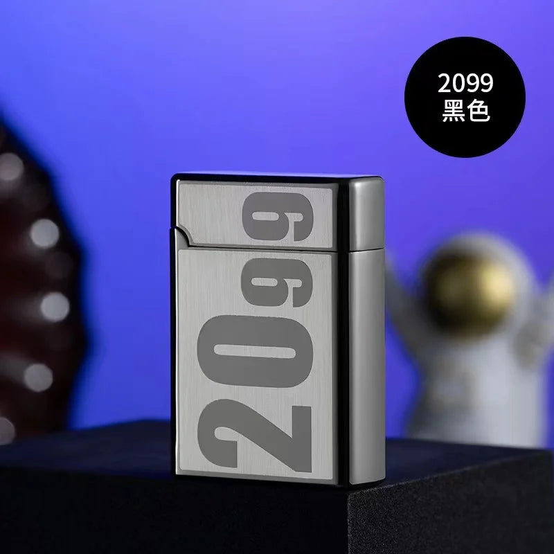 Portable Metal Induction Ignition Cigarette Lighter Men's Boutique Gift Butane Gas Lighter Windproof Lighter Unusual Lighters
