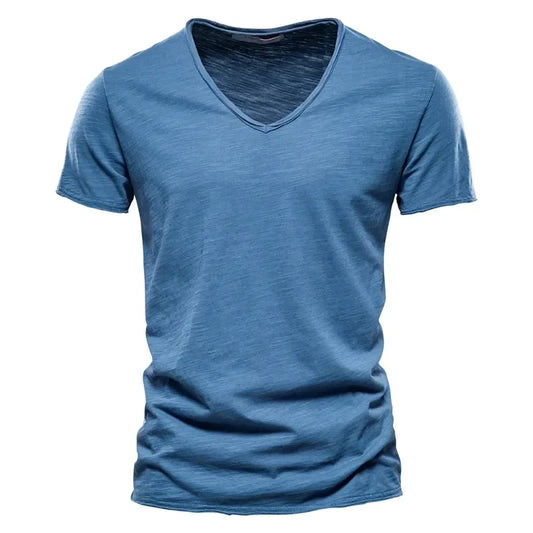 100% Cotton Men T-shirt Casual Soft Fitness Summer Thin T-shirts Men's Home Clothes O-Neck Short Sleeve Soild T Shirt for Men