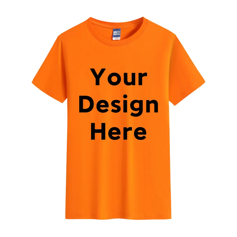 100% Cotton T Shirt  Custom Logo Make Your Design Logo Text Men Women Print Original Design High Quality Gifts Tshirt top