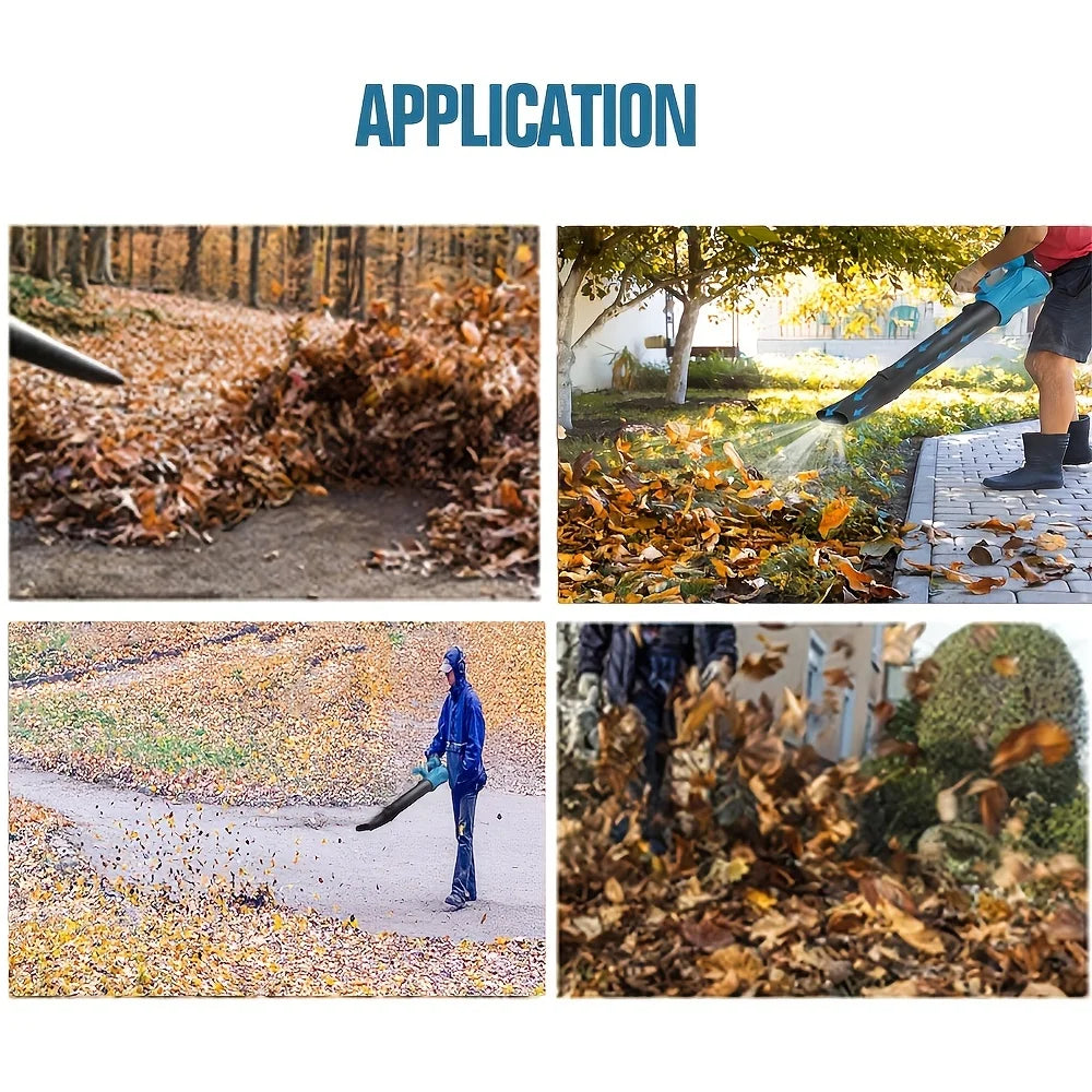 Cordless Leaf Blower Electric Air Blower Cordless Garden Tools For 18V Makita Lithium Battery 2 In 1 Handheld Dust Removal Fan