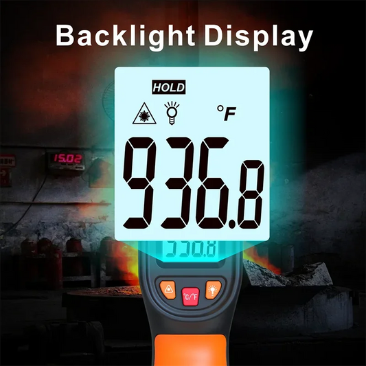 -50~600°C Digital Infrared Thermometer Laser Temperature Meter Non-contact Pyrometer Imager Hygrometer IR Sensor Termometro