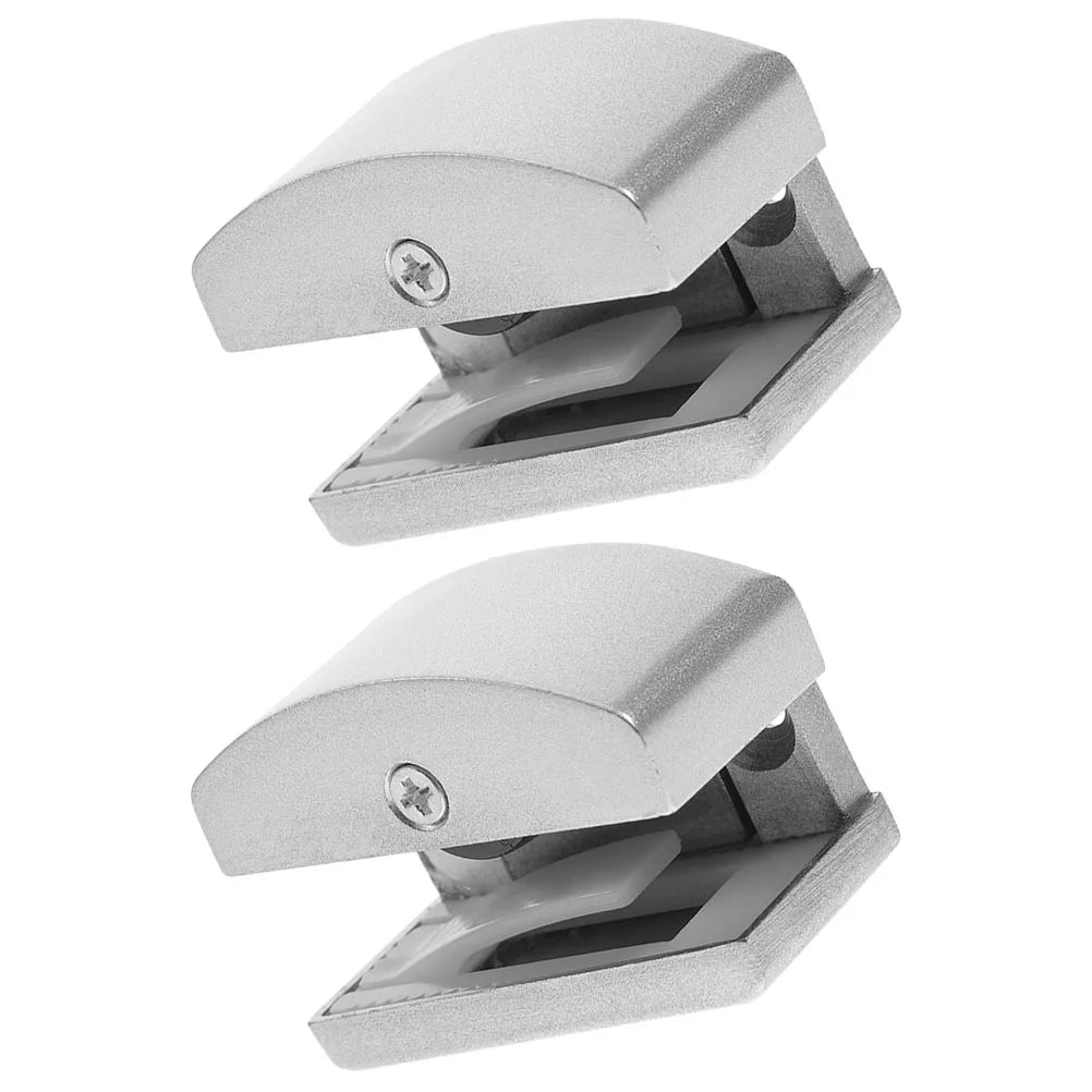 2Pcs Bottom Mount Door Guide Glass Door Stops Sliding Door Guides Shower Door Replacement Parts Hardware Track Bathrooms Bedroom