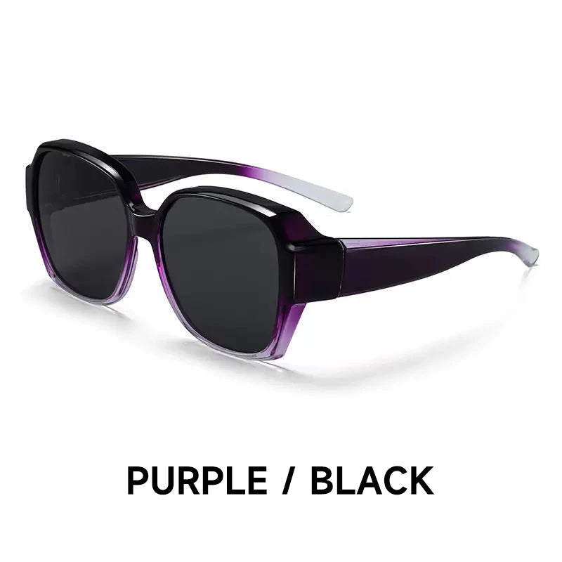 Polarized Sunglasses Can Cover Myopia Glasses Men's and Women's UV Protection to Make round Face Thin-Looked for Driving