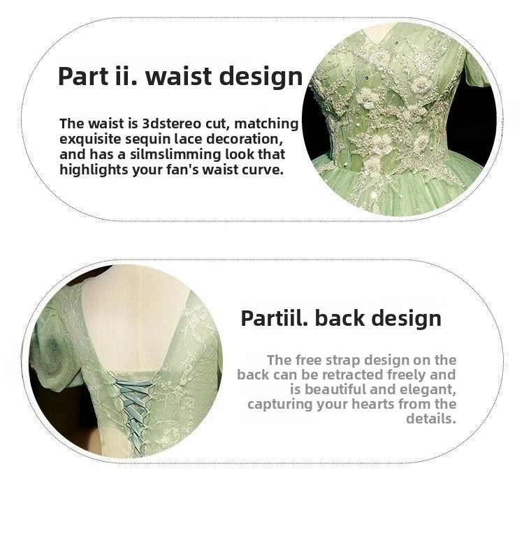 European and American Evening Dress, Voice, Vocal, Piano Art Exam, Solo Performance, Puffy Dress, Host Dress, Adult Ceremony