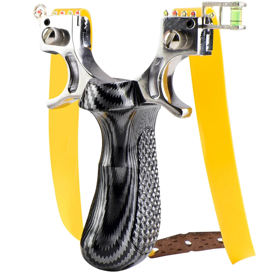 Strong Aiming Slingshot, High-quality Metal Anti Slip Handle Sling Shot, Outdoor Hunting Shooting Slingsshot, Practice Package
