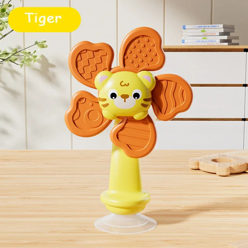 Baby Sensory Soothing Toy with Music And Rotating Flowers Early Education Health Material Touch & Sense Development for Infants
