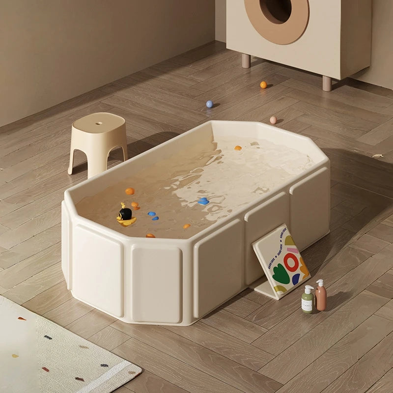 Baby Bathtub,Portable Baby Tub,Quick Pop Up Non Inflatable Bathtub Space-Saving,Durable Tubs for 0~8 Years old Infants
