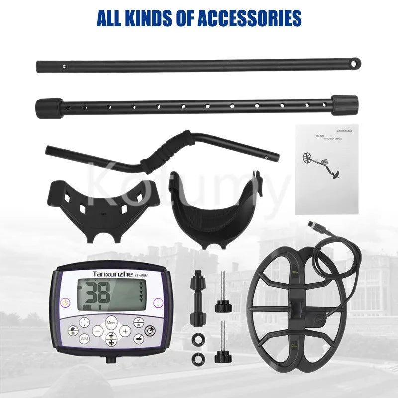 Metal Detector, Underground Depth Waterproof Scanning Gold Detector