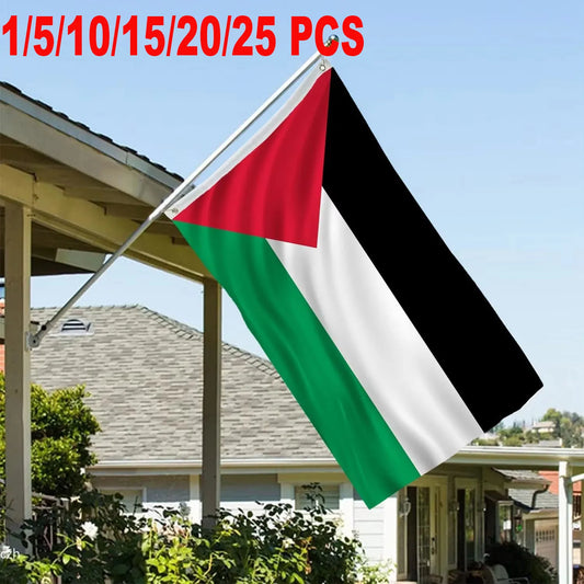 1-25PCS Palestine Flag Flag 90*150cm The Palestine Flag Polyester Flag High Quality Sultan Banner for Decoration