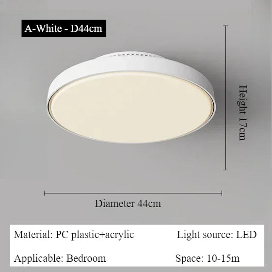 Modern Silent Living Room Bedroom Kitchen Office Ceiling Light Ceiling Fan Light Flush Mount Bladeless Fan Lamp Remote Control