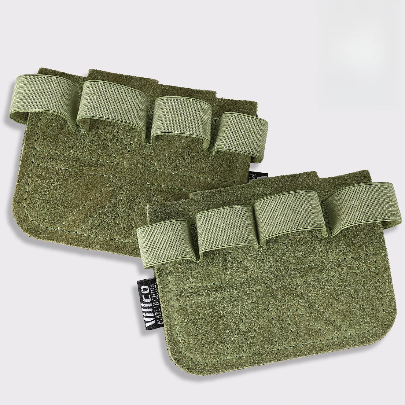2pcs Fitness Gloves for Pull-Ups | Multi-Color Cowhide Leather Palm Protection | Non-Slip, Wear-Resistant Grip