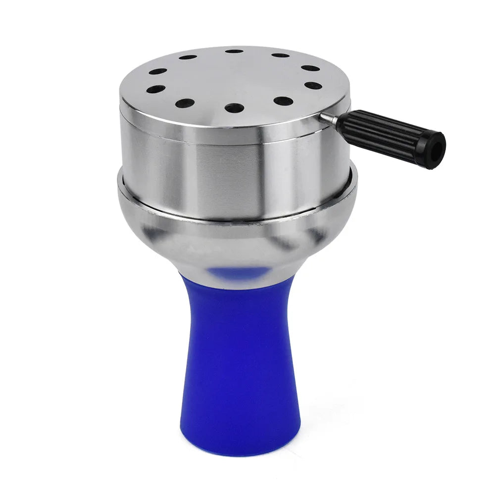 CRUSHER Arab Shisha Hookah Metal Bowl Set Charcoal Holder with Cover Heat Heat Management System Chicha for Smoking Accessories