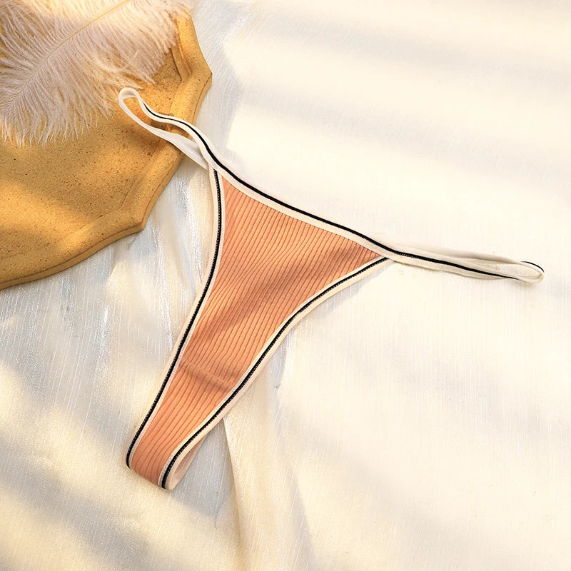 Thong for women one-piece sexy low-waist seamless cotton antibacterial underwear Yoga for women sports fitness T pants