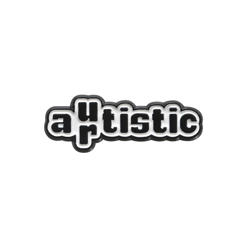Autism Awareness Puzzle Enamel Pins Introvert Caring For Mental Health Metal Brooches Lapel Badges Jewelry Gifts For Friends