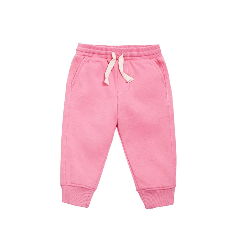 Baby Clothing Boys Girls Pants 0-24 Months Autumn and Winter Solid Color Elastic Waist Trousers Newborn Baby Clothes
