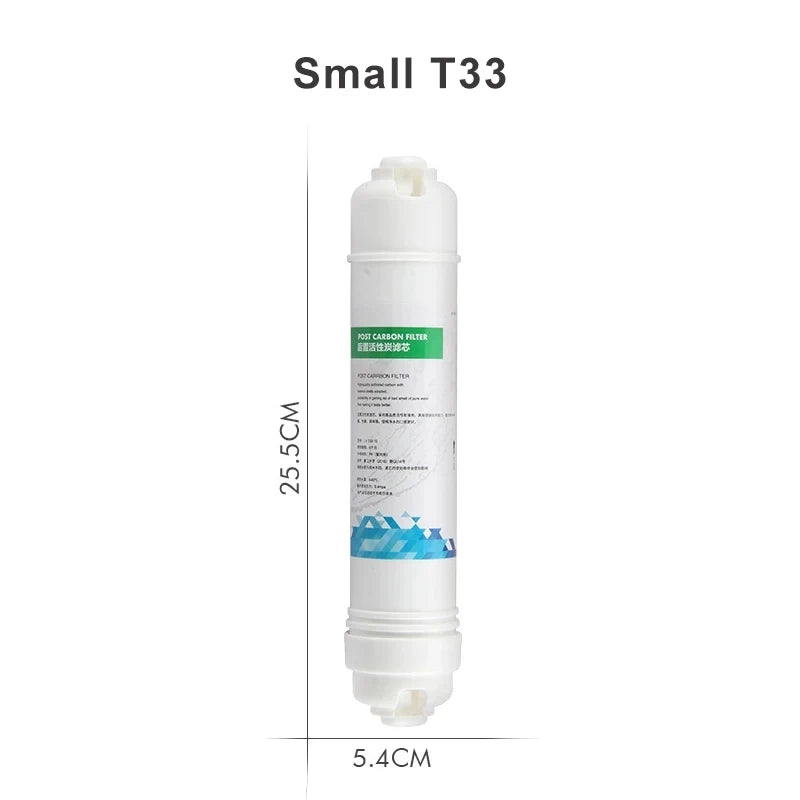 Waternoble 10 Inch Water Filter Replacement PP Cotton & T33 Activated Carbon Filter Chlorine Removal Water Purification System